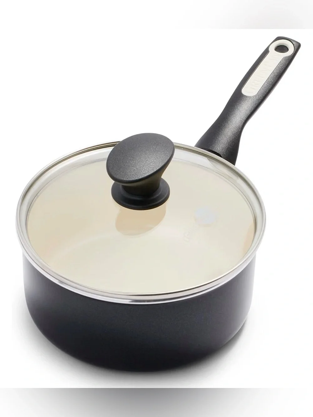 GreenPan Rio Healthy Ceramic Nonstick 2QT Saucepan Pot with Lid